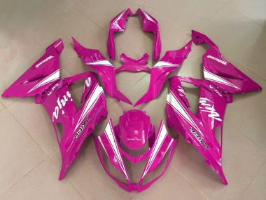 Carénages Moto Kawasaki ZX6R 2013-2018 - Rose Blanc