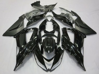 Carénage Moto Kawasaki ZX6R 2013-2018 - Noir Brillant Noir Mat