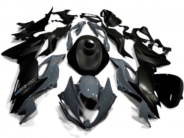 Carénages Moto Kawasaki ZX6R 2019-2022 - Noir Mat Nardo Gris