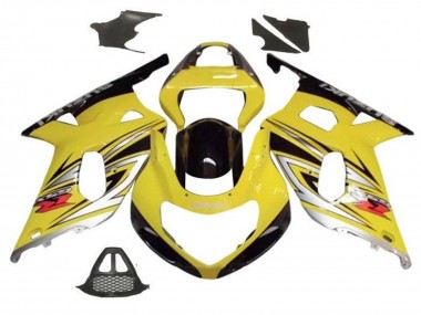 Carénages Moto Suzuki GSXR1000 2000-2002 - Jaune Argent Noir Brillant