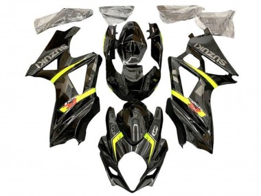 Carénages Moto Suzuki GSXR 1000 2005-2006 - Noir Jaune Gris