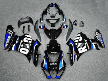 Carénages Moto Suzuki GSXR1000 2017-2024 - Noir Bleu Blanc