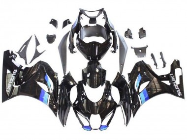 Carénages Moto Suzuki GSXR1000 2017-2024 - Noir Bleu Bande