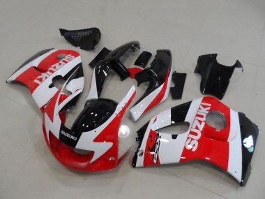 Carénages Moto Suzuki GSXR 600 / GSXR 750 1996-2000 - Rouge Blanc Noir