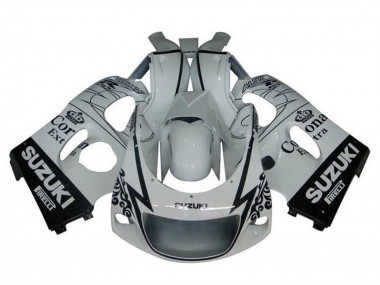 Carénages Moto Suzuki GSXR 600 / GSXR 750 1996-2000 - Blanc Noir Tribal Corona