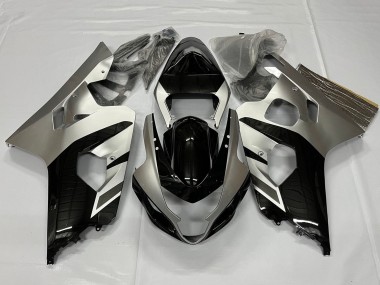 Carénages Moto Suzuki GSXR 600 / GSXR 750 2001-2003 - Argent Noir Brillant