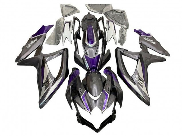 Carénages Moto Suzuki GSXR 600 / GSXR 750 2008-2010 - Argent Gris Violet