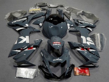 Carénages Moto Suzuki GSXR 600 / GSXR 750 2011-2024 - Gris Nardo Foncé Blanc Noir Rouge Motul