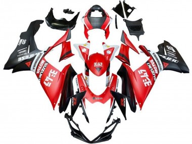 Carénages Moto Suzuki GSXR 600 / GSXR 750 2011-2024 - Rouge Blanc Noir Motul