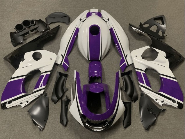 Carénages Moto Yamaha YZF600R Thundercat 1996-2007 - Blanc Violet Noir