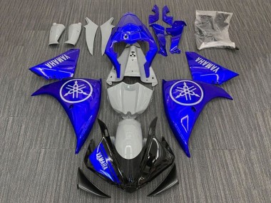 Carénages Moto Yamaha YZF 1000 R1 2009-2011 - Bleu Nardo Gris Noir