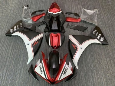 Carénages Moto Yamaha YZF 1000 R1 2012-2014 - Blanc Rouge Noir