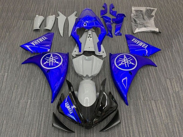 Carénages Moto Yamaha YZF 1000 R1 2012-2014 - Nardo Gris Bleu Noir