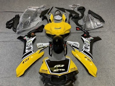 Carénages Moto Yamaha YZF 1000 R1 2015-2019 - Jaune Blanc Noir GYTR