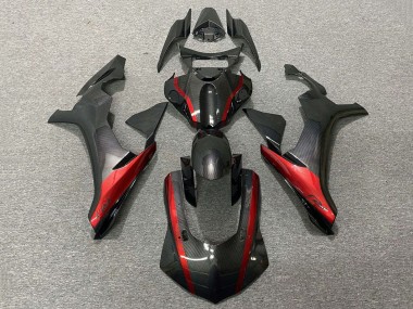 Carénages Moto Yamaha YZF 1000 R1 2020-2025 - Fausse Fibre de Carbone Rouge