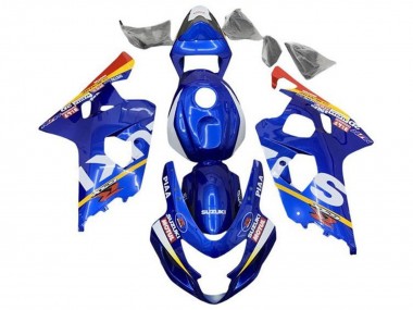 Carénages Moto Suzuki GSXR 600 / GSXR 750 2004-2005 - Bleu Blanc Jaune Rouge