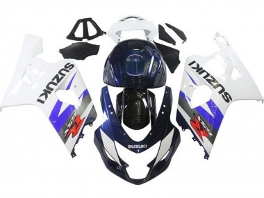 Carénages Moto Suzuki GSXR 600 / GSXR 750 2004-2005 - Blanc Bleu Noir Rouge