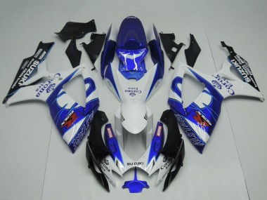 Carénages Moto Suzuki GSXR 600 / GSXR 750 2006-2007 - Blanc Bleu Noir Corona Extra Motul