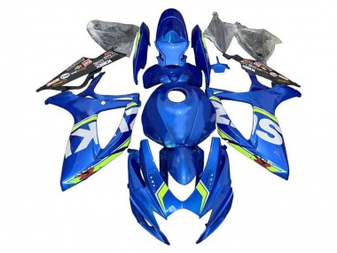 Carénages Moto Suzuki GSXR 600 / GSXR 750 2006-2007 - Bleu Blanc Vert