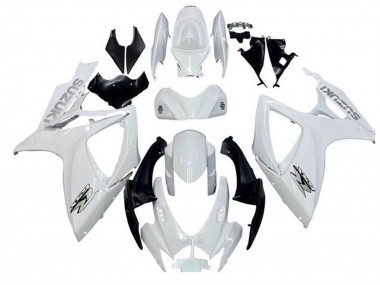 Carénages Moto Suzuki GSXR 600 / GSXR 750 2006-2007 - Blanc Noir