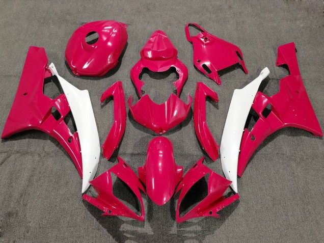 Carénages Moto Yamaha YZF R6 2006-2007 - Rouge Blanc