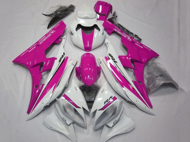 Carénages Moto Yamaha YZF R6 2006-2007 - Blanc Rose