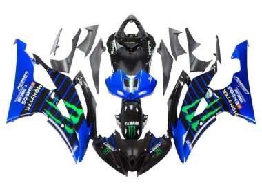 Carénages Moto Yamaha YZF R6 2008-2016 - Bleu Noir Vert Monstre ENEOS Yamalube