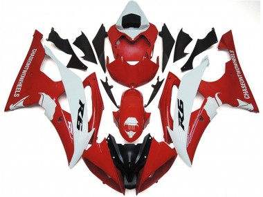 Carénages Moto Yamaha YZF R6 2008-2016 - Blanc Rouge Noir