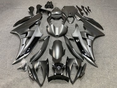 Carénages Moto Yamaha YZF R6 2008-2016 - Gris Mat Noir Brillant