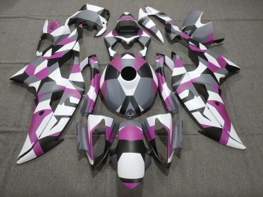 Carénages Moto Yamaha YZF R6 2008-2016 - Blanc Rose Gris Noir Camouflage