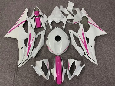 Carénages Moto Yamaha YZF R6 2008-2016 - Blanc Rose