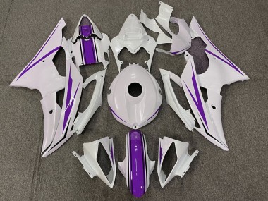 Carénages Moto Yamaha YZF R6 2008-2016 - Blanc Violet