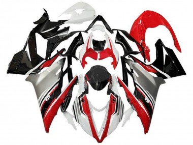 Carénages Moto Triumph Daytona 675 Triple 2013-2016 - Blanc Rouge Argent Noir Brillant