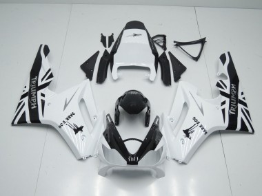 Carénages Moto Triumph Daytona 675 Triple 2006-2008 - Blanc Noir Brillant Dark Dog