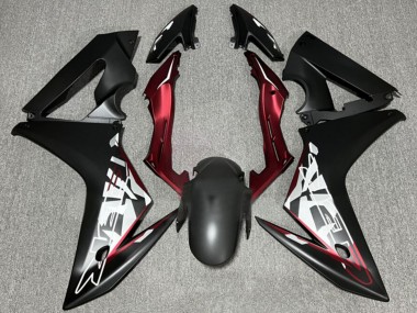 Carénages Moto Honda CBR650F 2014-2016 - Noir Mat Rouge