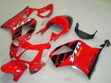 Carénages Moto Honda VTR1000 2000-2006 - Rouge Noir Bande