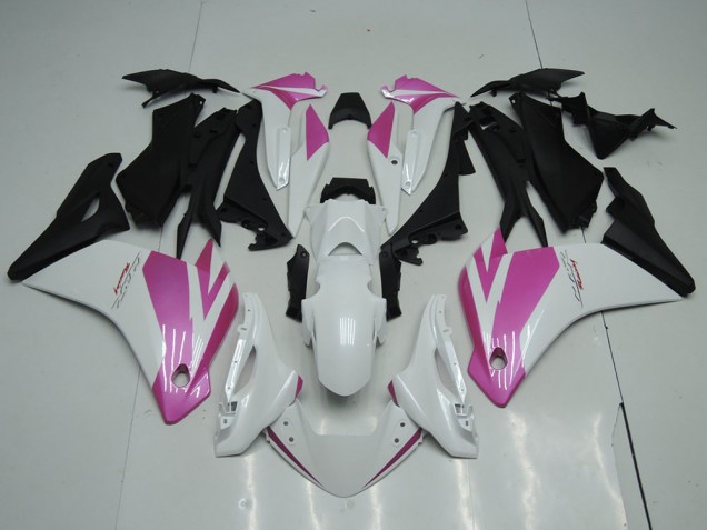 Carénages Moto Honda CBR250RR 2011-2015 - Blanc Rose Noir Mat
