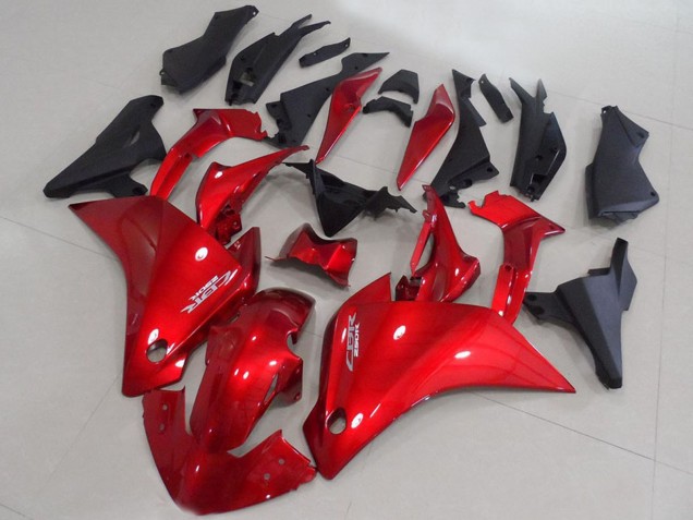 Carénages Moto Honda CBR250RR 2011-2015 - Rouge Noir Mat