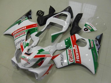 Carénages Moto Honda CBR600 F4i 2001-2003 - Blanc Rouge Vert Castrol