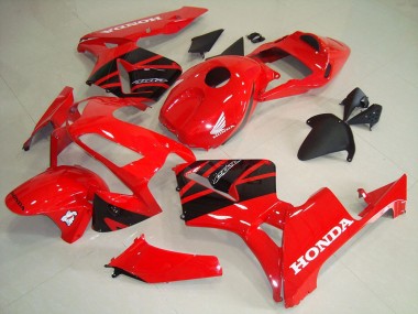 Carénages ABS Honda CBR600RR 2003-2004 - Rouge Noir Brillant
