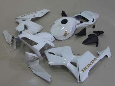 Carénages Moto Honda CBR600RR 2003-2004 - Blanc Or Décalque