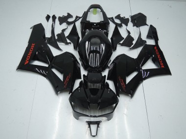Carénages Moto Honda CBR600RR 2013-2023 - Noir Brillant Rouge Décalque