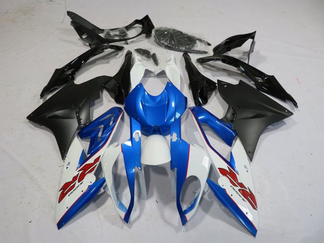 Carénage Moto BMW S1000RR 2015-2016 - Blanc Bleu Noir Mat