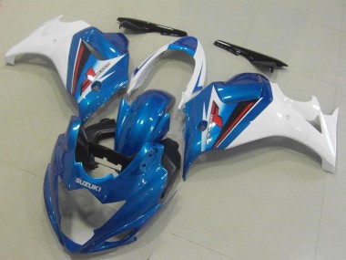 Carénages Moto Suzuki GSX650F 2008-2013 - Blanc Bleu