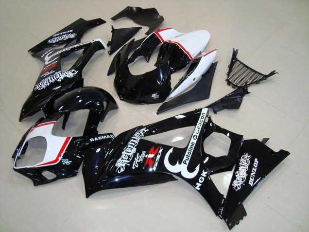Carénages Moto Suzuki GSXR 1000 2007-2008 - Noir Brillant Rouge Relentless