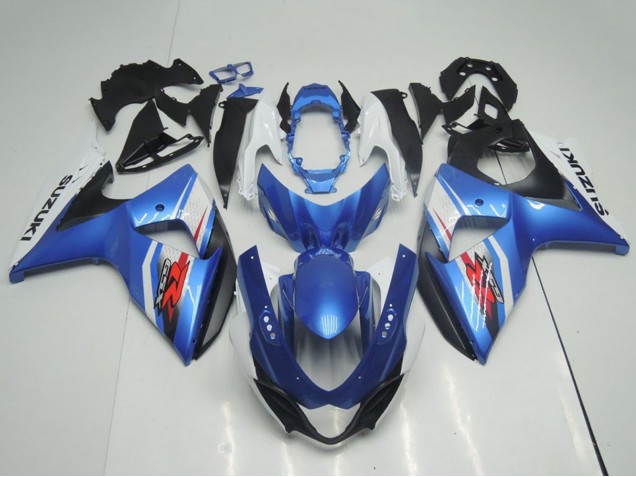 Carénages Moto Suzuki GSXR 1000 2009-2016 - Bleu Clair Bleu Blanc Noir OEM Style