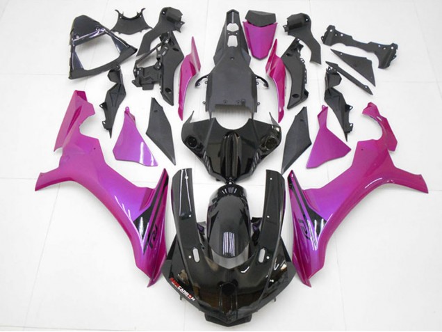 Carénages Moto Yamaha YZF R1 2015-2019 - Noir Brillant Rose