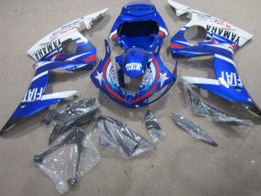 Carénages Moto Yamaha YZF R1 2002-2003 - Blanc Bleu Rouge Motul Fiat