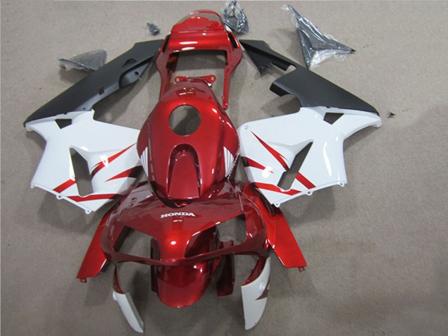 Kits Carénage Moto ABS Honda CBR600RR 2005-2006 - Rouge Blanc Noir