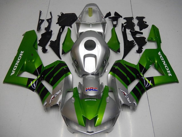Carénages Moto Honda CBR1000RR 2012-2016 - Argent Vert Noir Brillant HRC